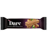 ETi Dare - Wafer with Hazelnut Cream & Peanut Pieces (29g) in a package showing the wafer and hazelnuts on a dark background.